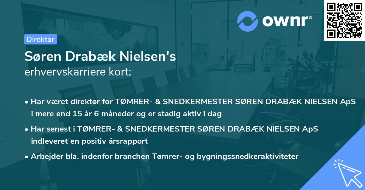 Søren Drabæk Nielsen's erhvervskarriere kort