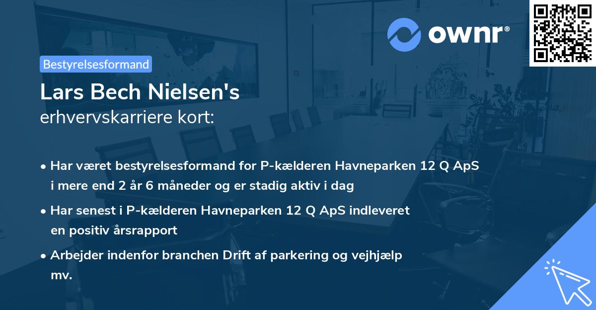 Lars Bech Nielsen's erhvervskarriere kort