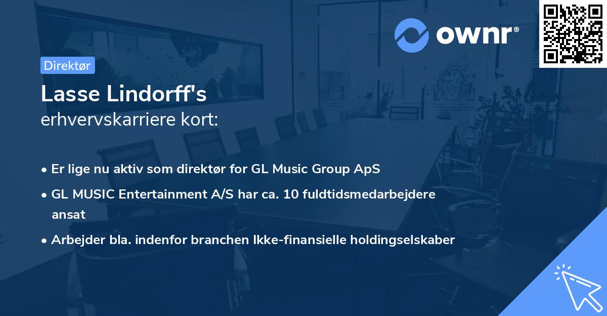 Lasse Lindorff's erhvervskarriere kort