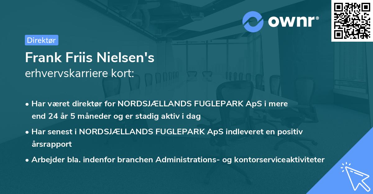 Frank Friis Nielsen's erhvervskarriere kort