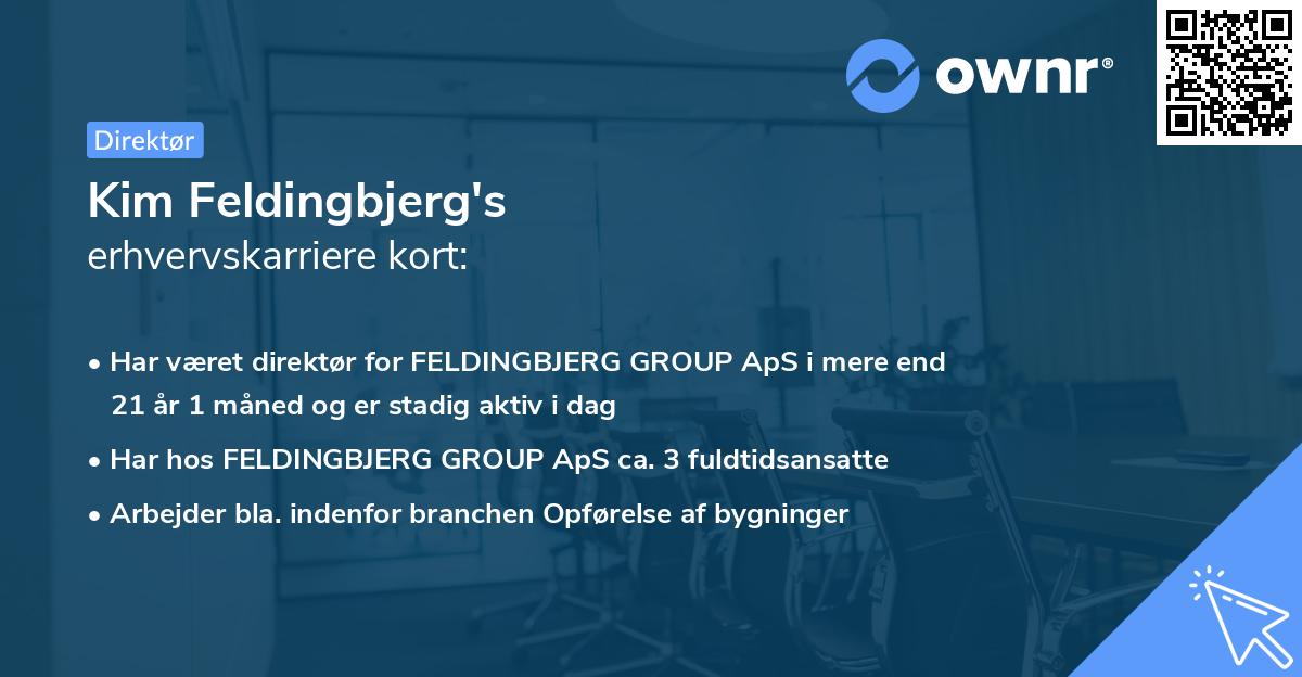 Kim Feldingbjerg's erhvervskarriere kort