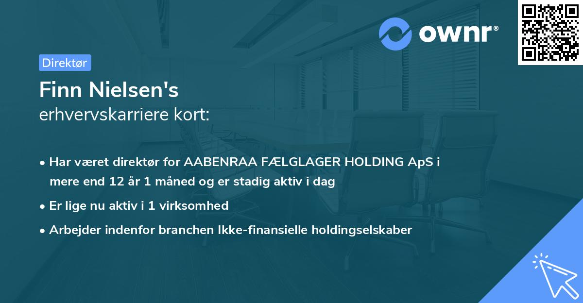 Finn Nielsen's erhvervskarriere kort
