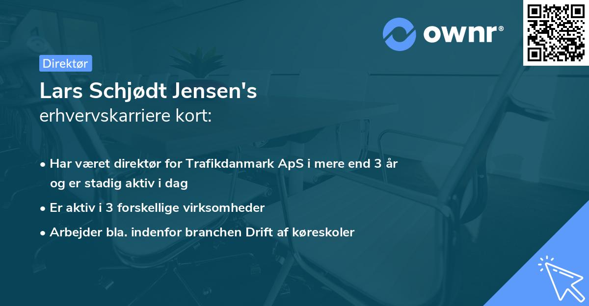 Lars Schjødt Jensen's erhvervskarriere kort