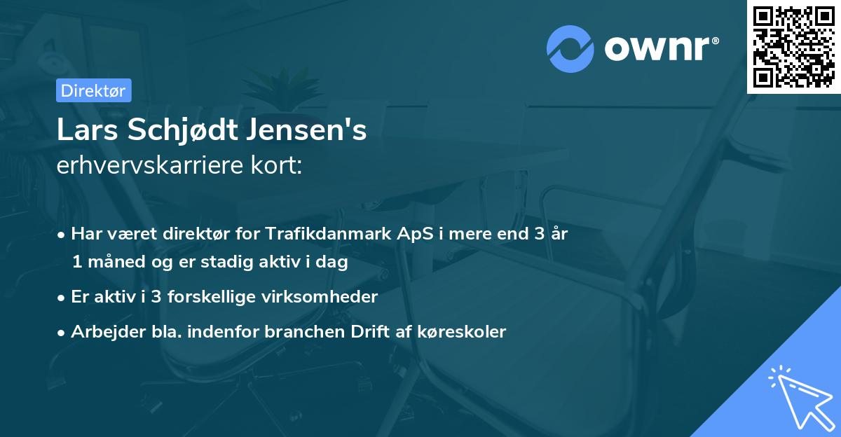 Lars Schjødt Jensen's erhvervskarriere kort