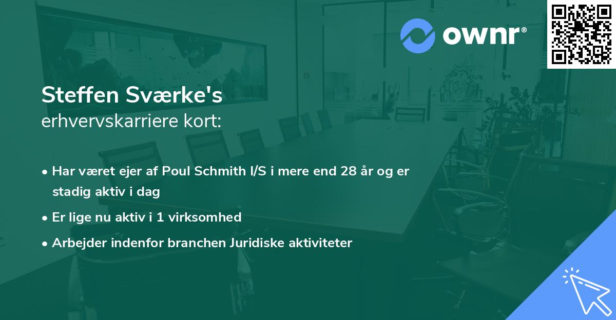 Steffen Sværke's erhvervskarriere kort