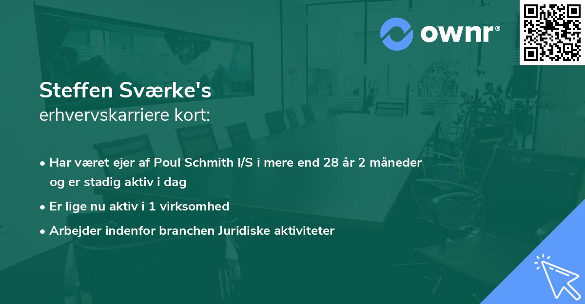 Steffen Sværke's erhvervskarriere kort