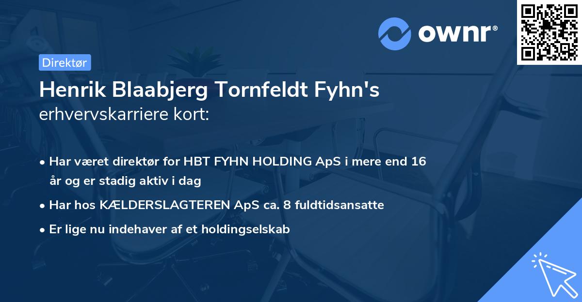 Henrik Blaabjerg Tornfeldt Fyhn's erhvervskarriere kort