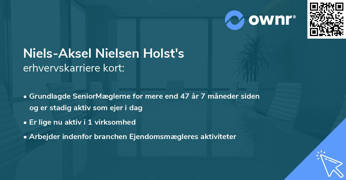 Niels-Aksel Nielsen Holst's erhvervskarriere kort