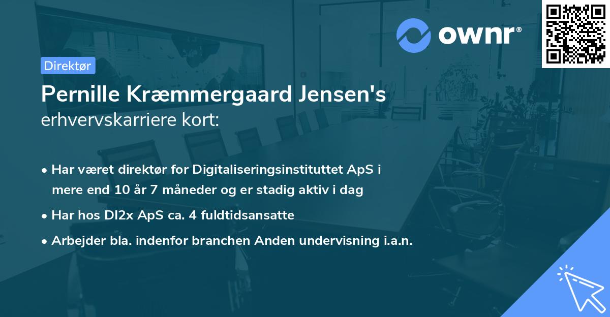 Pernille Kræmmergaard Jensen's erhvervskarriere kort