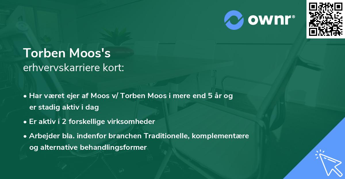 Torben Moos's erhvervskarriere kort