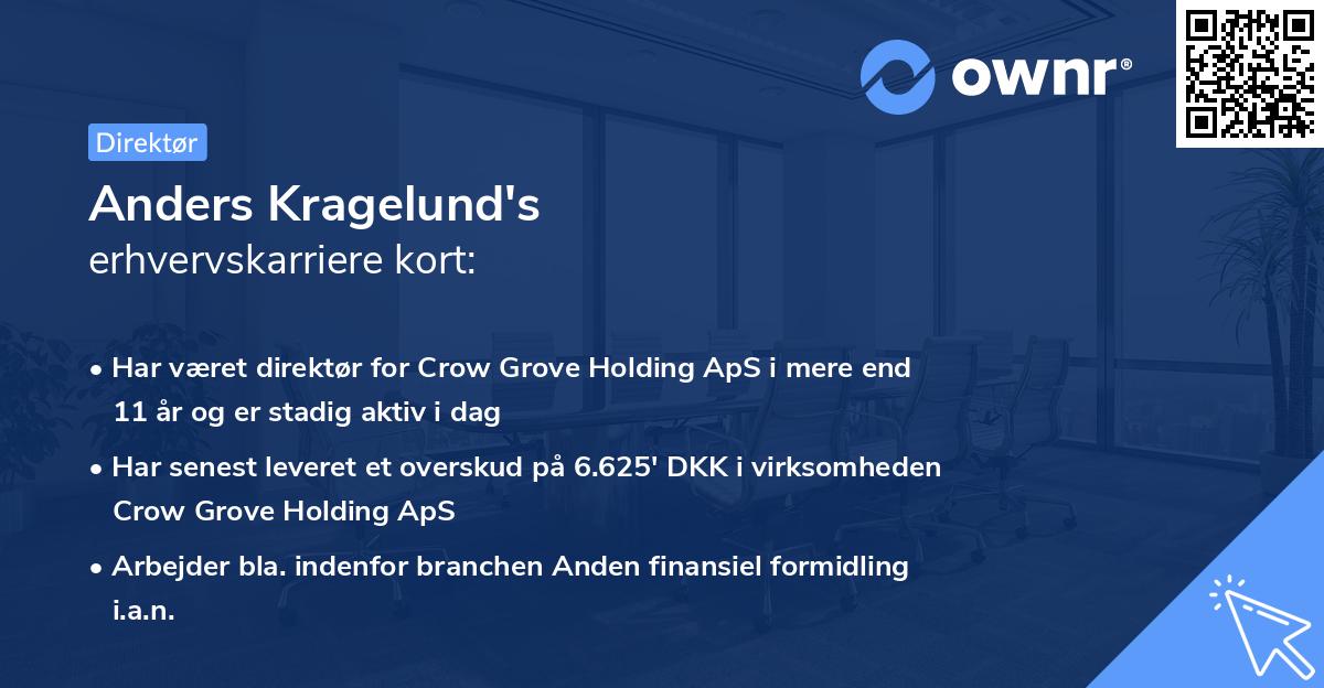 Anders Kragelund's erhvervskarriere kort