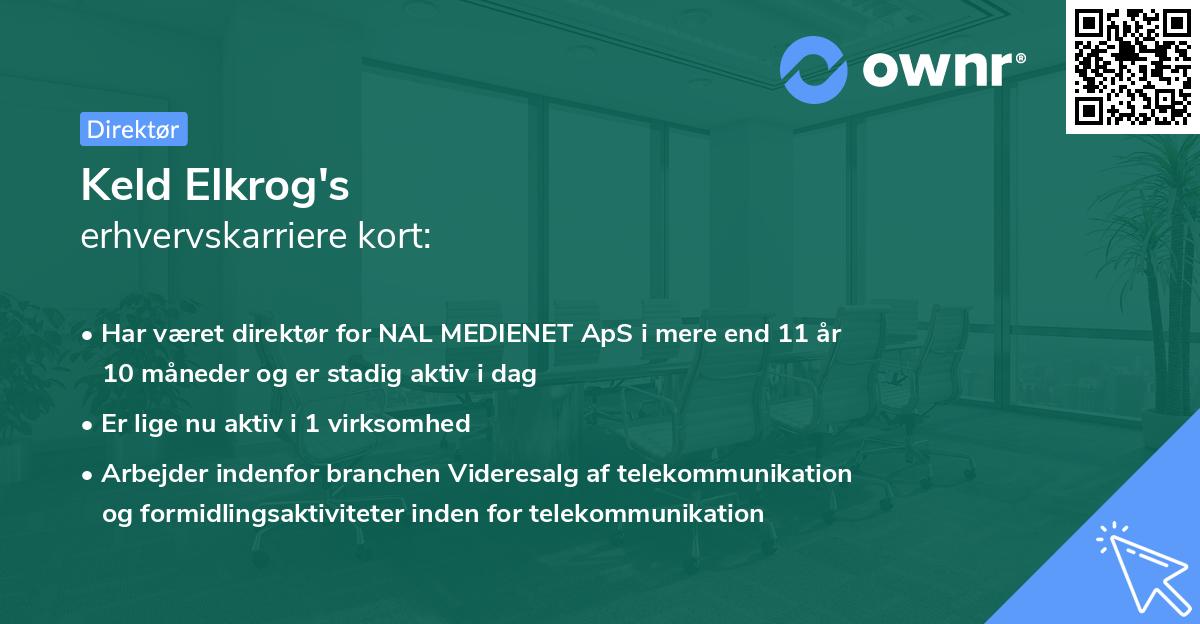 Keld Elkrog's erhvervskarriere kort