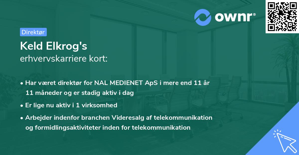 Keld Elkrog's erhvervskarriere kort