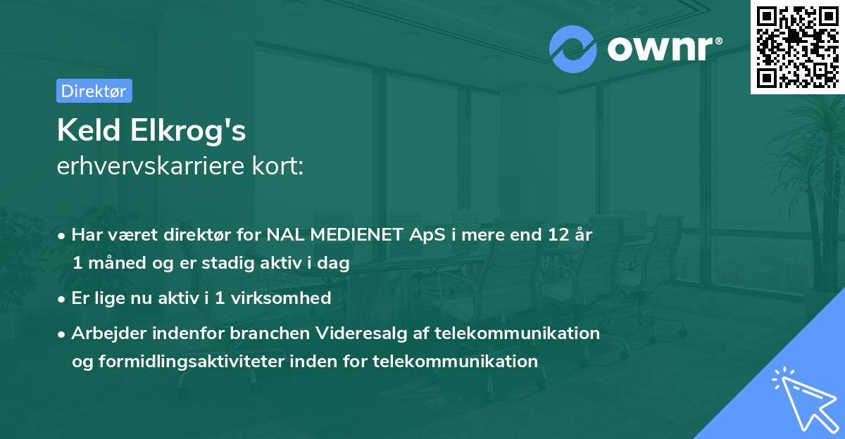 Keld Elkrog's erhvervskarriere kort