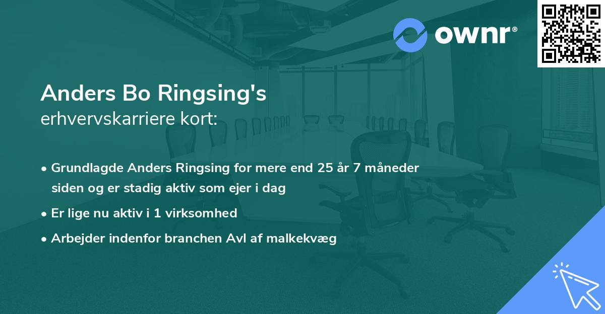 Anders Bo Ringsing's erhvervskarriere kort