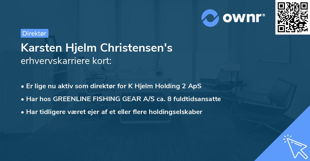 Karsten Hjelm Christensen's erhvervskarriere kort