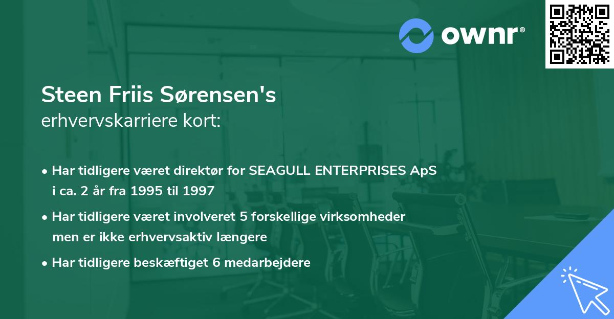 Steen Friis Sørensen's erhvervskarriere kort
