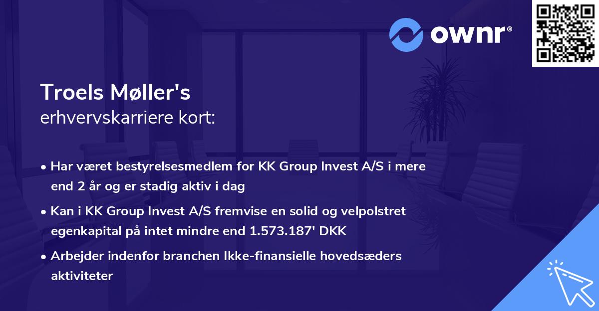 Troels Møller's erhvervskarriere kort