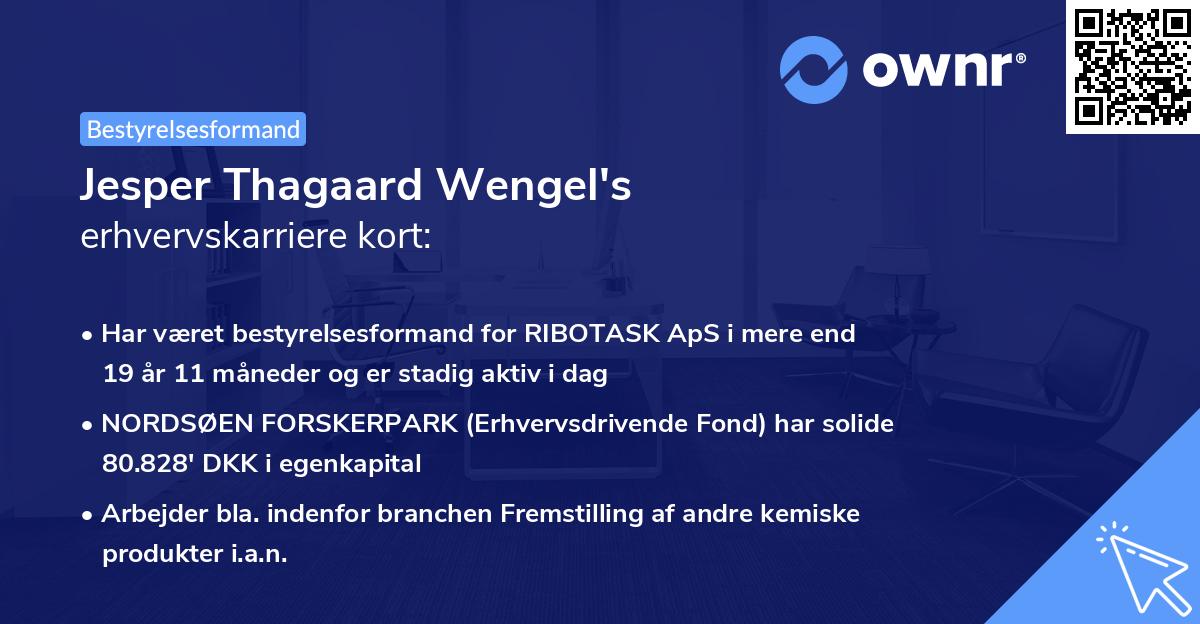 Jesper Thagaard Wengel's erhvervskarriere kort