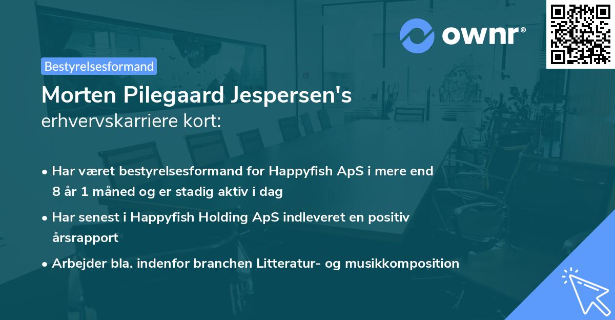 Morten Pilegaard Jespersen's erhvervskarriere kort