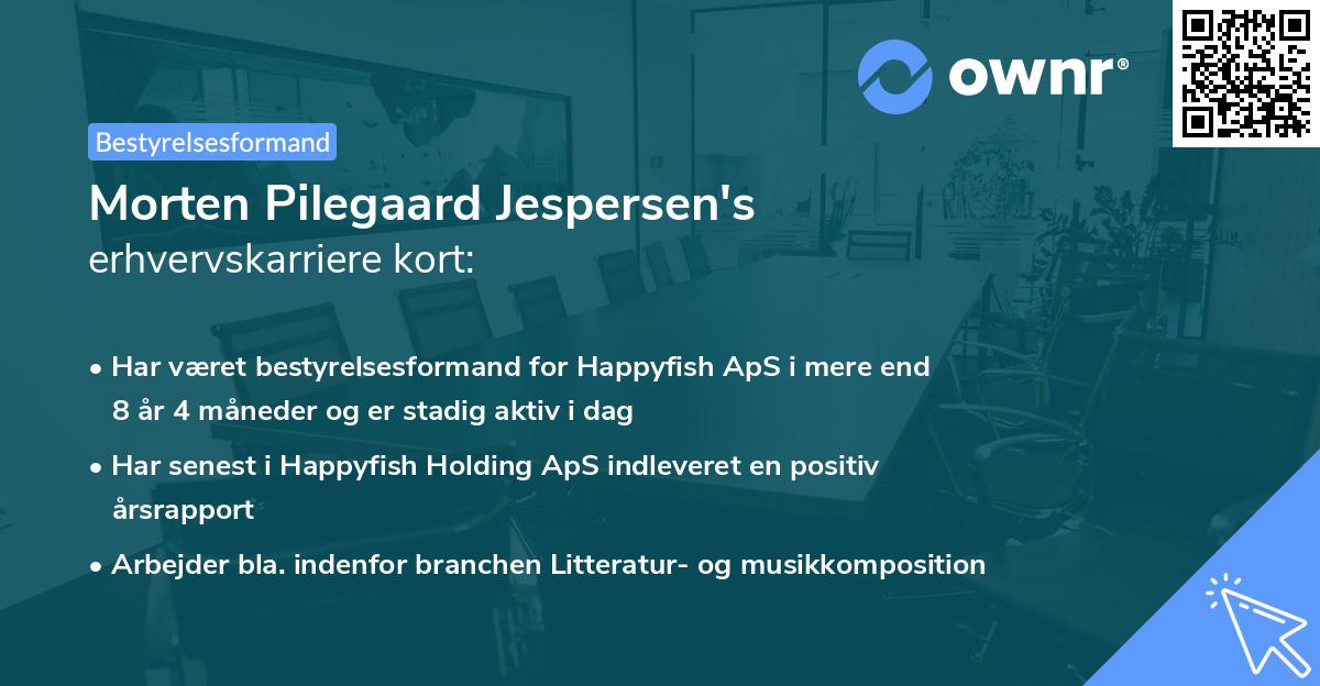 Morten Pilegaard Jespersen's erhvervskarriere kort