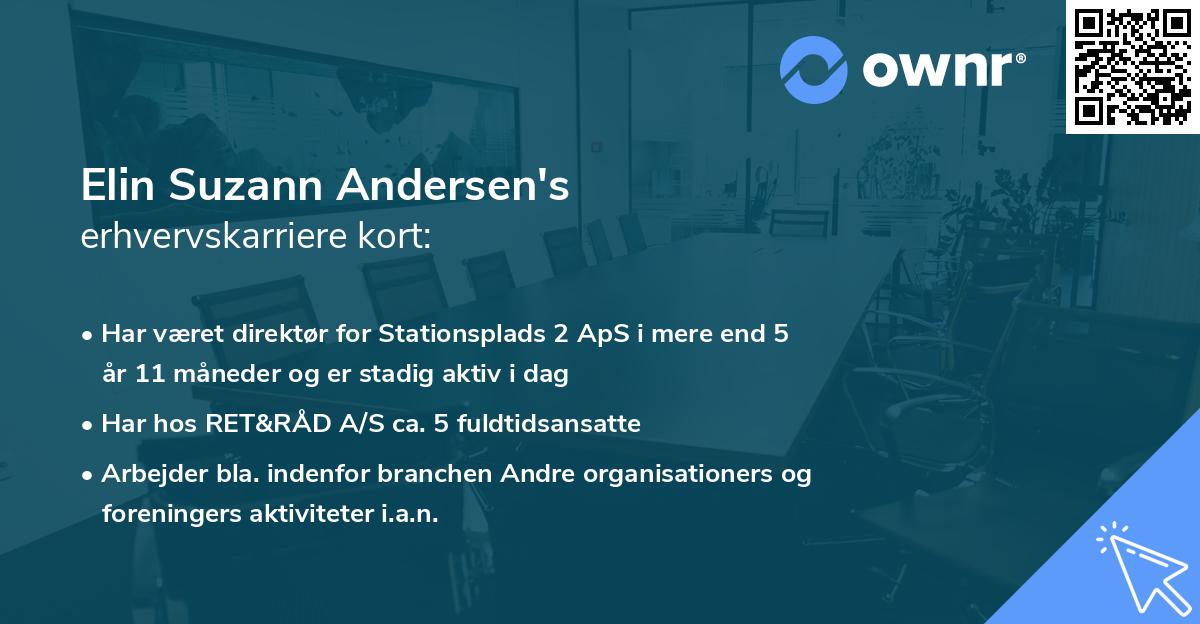 Elin Suzann Andersen's erhvervskarriere kort