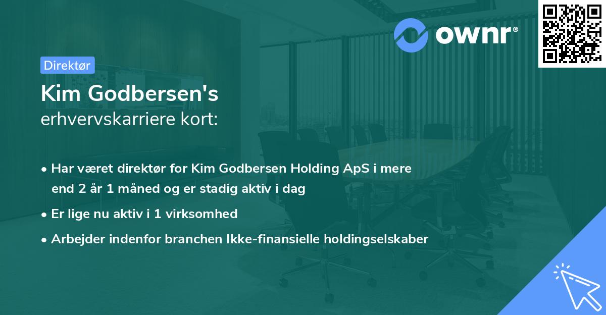 Kim Godbersen's erhvervskarriere kort