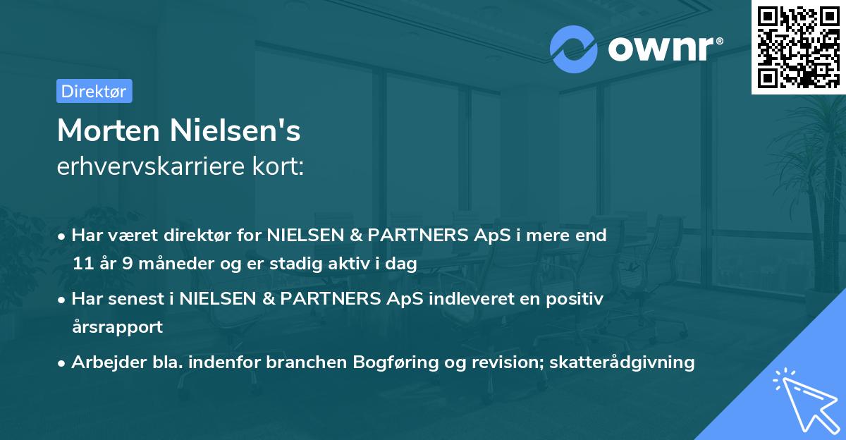 Morten Nielsen's erhvervskarriere kort