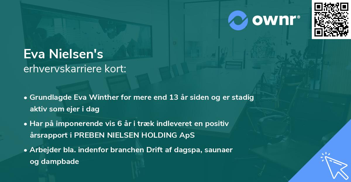 Eva Nielsen's erhvervskarriere kort