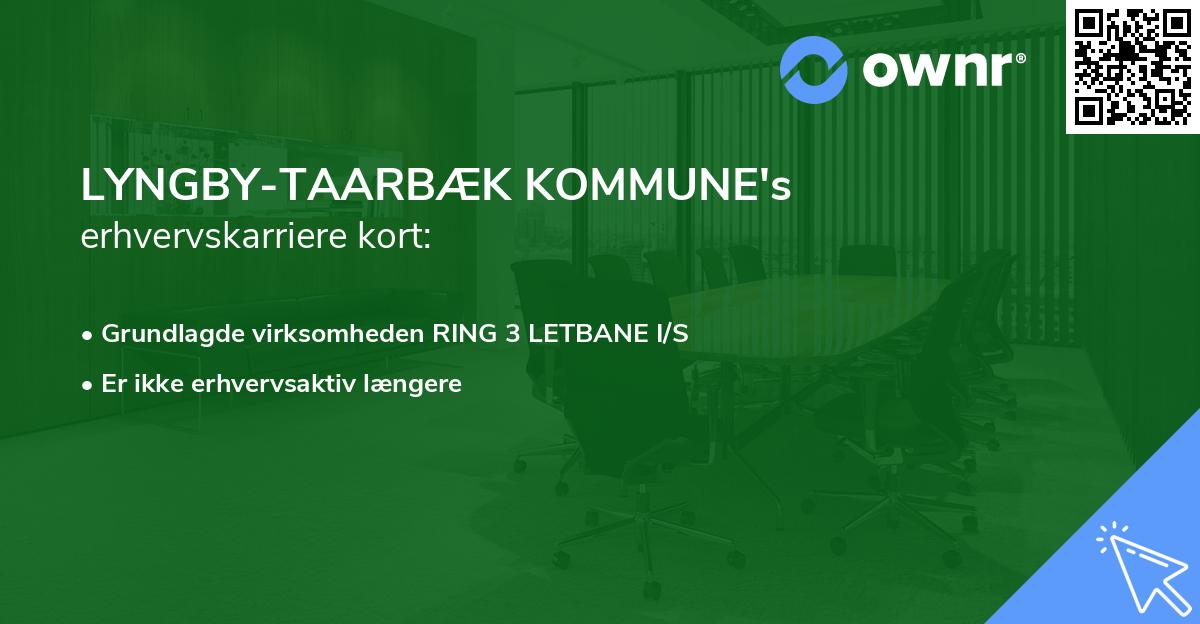 LYNGBY-TAARBÆK KOMMUNE's erhvervskarriere kort