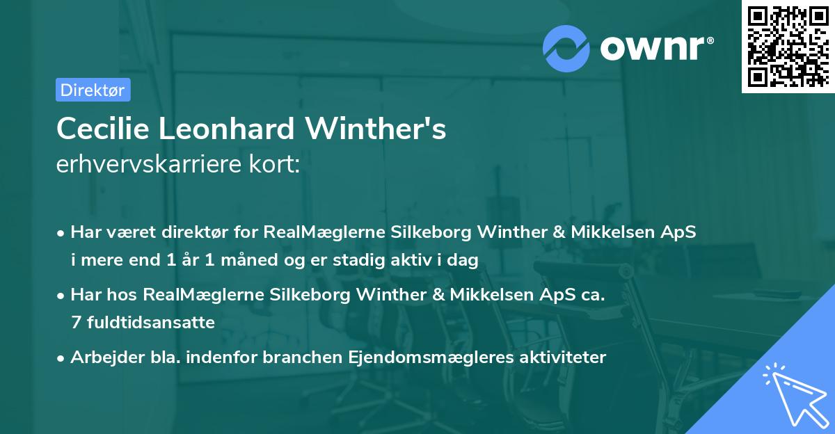 Cecilie Leonhard Winther's erhvervskarriere kort