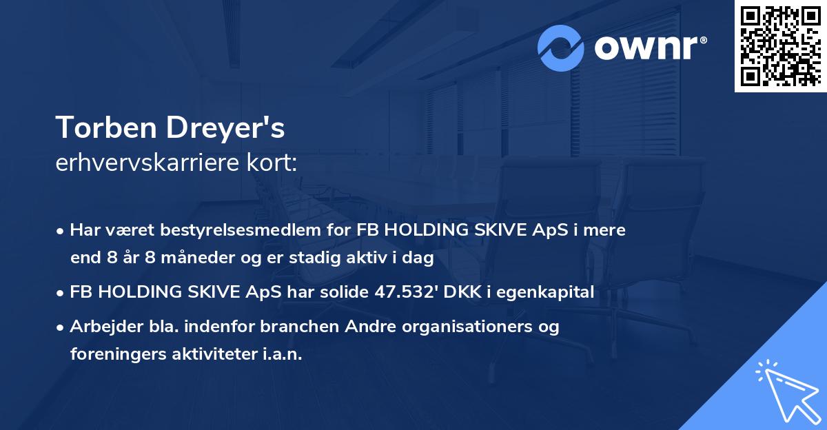 Torben Dreyer's erhvervskarriere kort