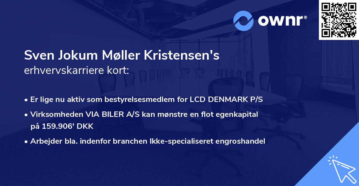 Sven Jokum Møller Kristensen's erhvervskarriere kort