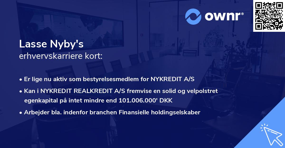 Lasse Nyby's erhvervskarriere kort