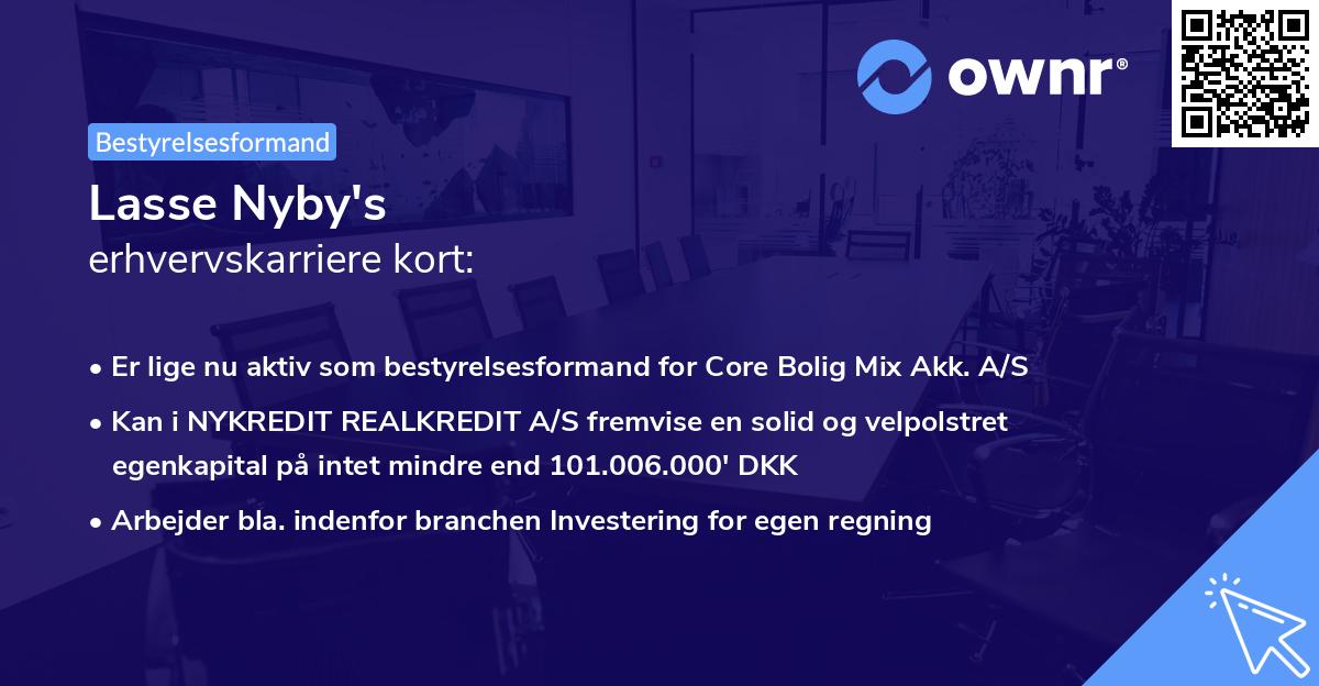 Lasse Nyby's erhvervskarriere kort