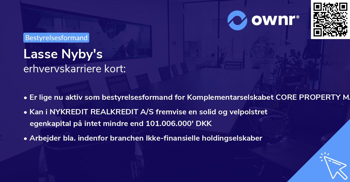 Lasse Nyby's erhvervskarriere kort