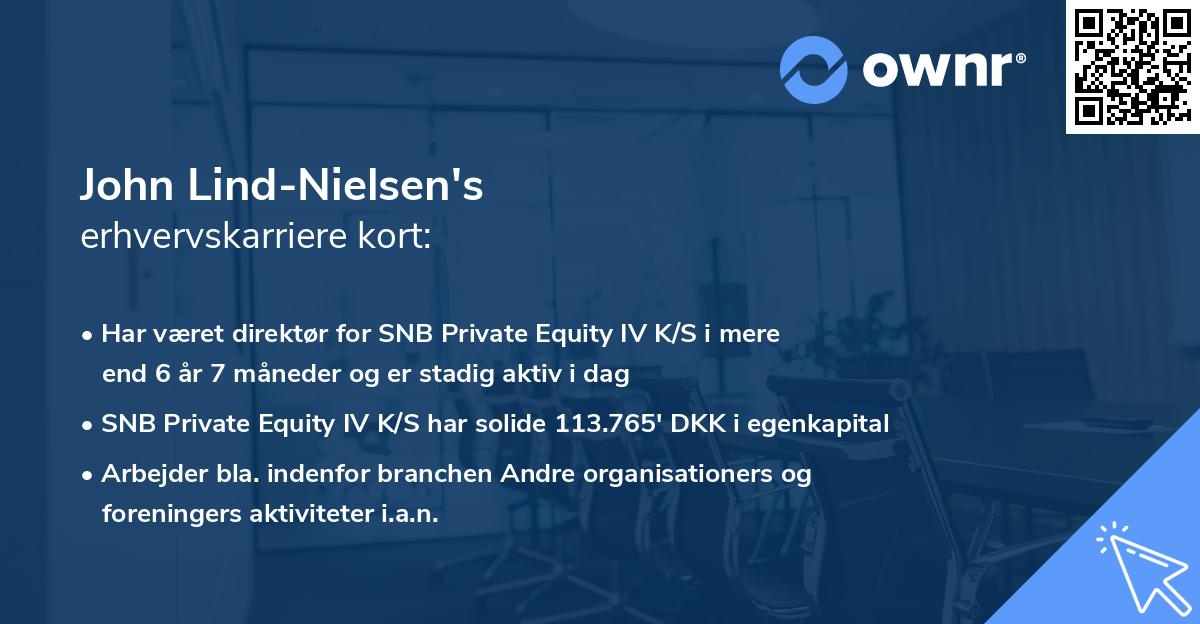 John Lind-Nielsen's erhvervskarriere kort