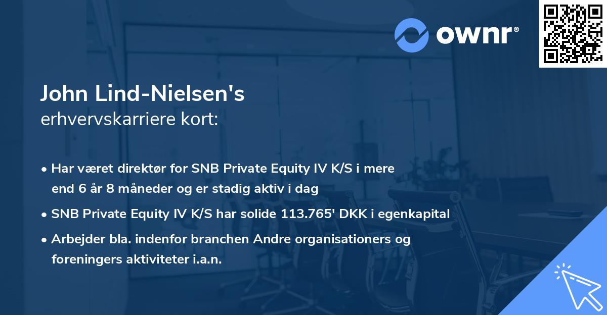 John Lind-Nielsen's erhvervskarriere kort