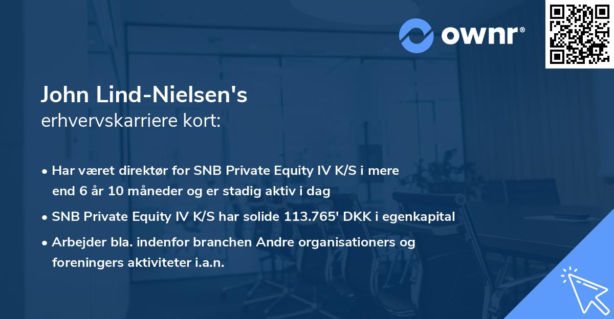 John Lind-Nielsen's erhvervskarriere kort