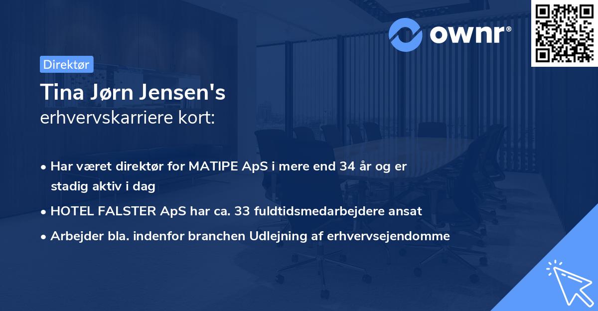 Tina Jørn Jensen's erhvervskarriere kort