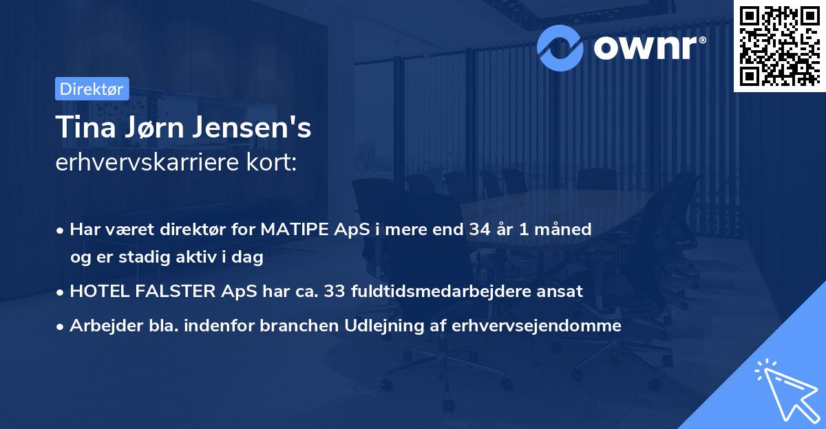 Tina Jørn Jensen's erhvervskarriere kort