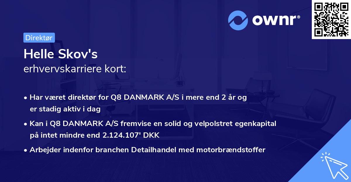 Helle Skov's erhvervskarriere kort