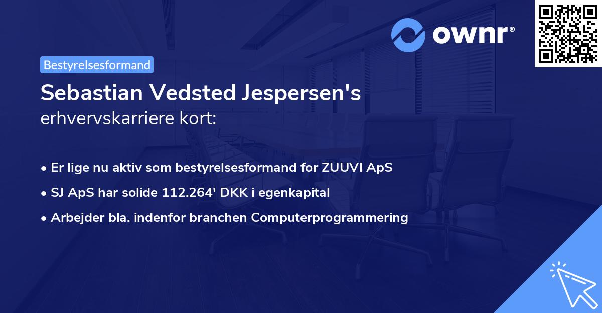 Sebastian Vedsted Jespersen's erhvervskarriere kort