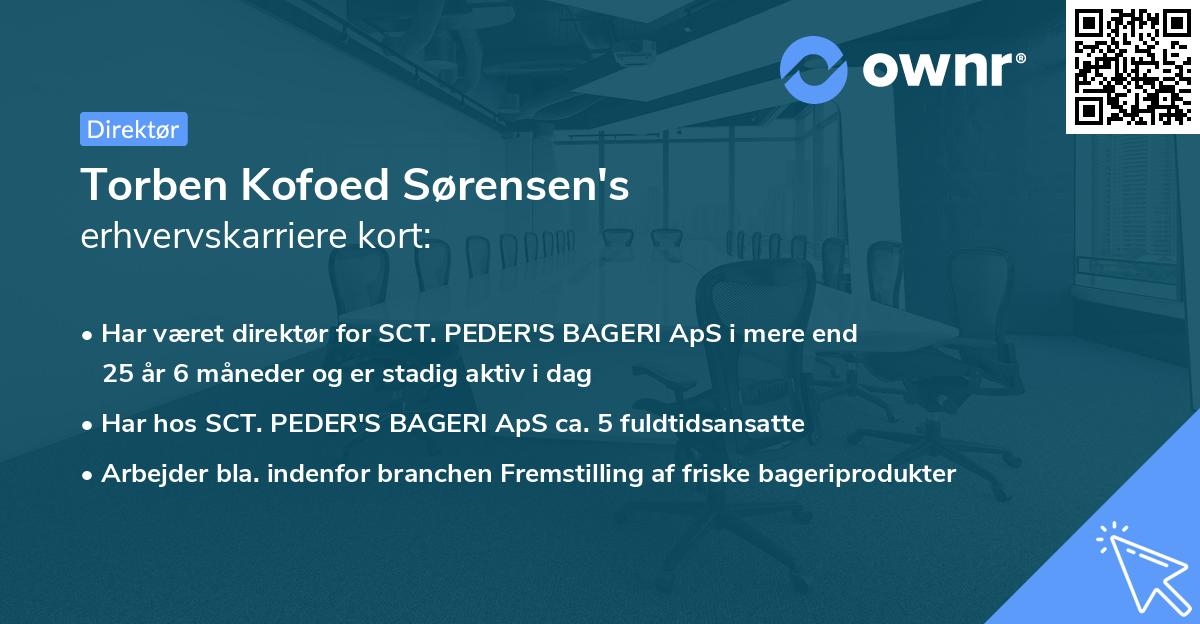 Torben Kofoed Sørensen's erhvervskarriere kort