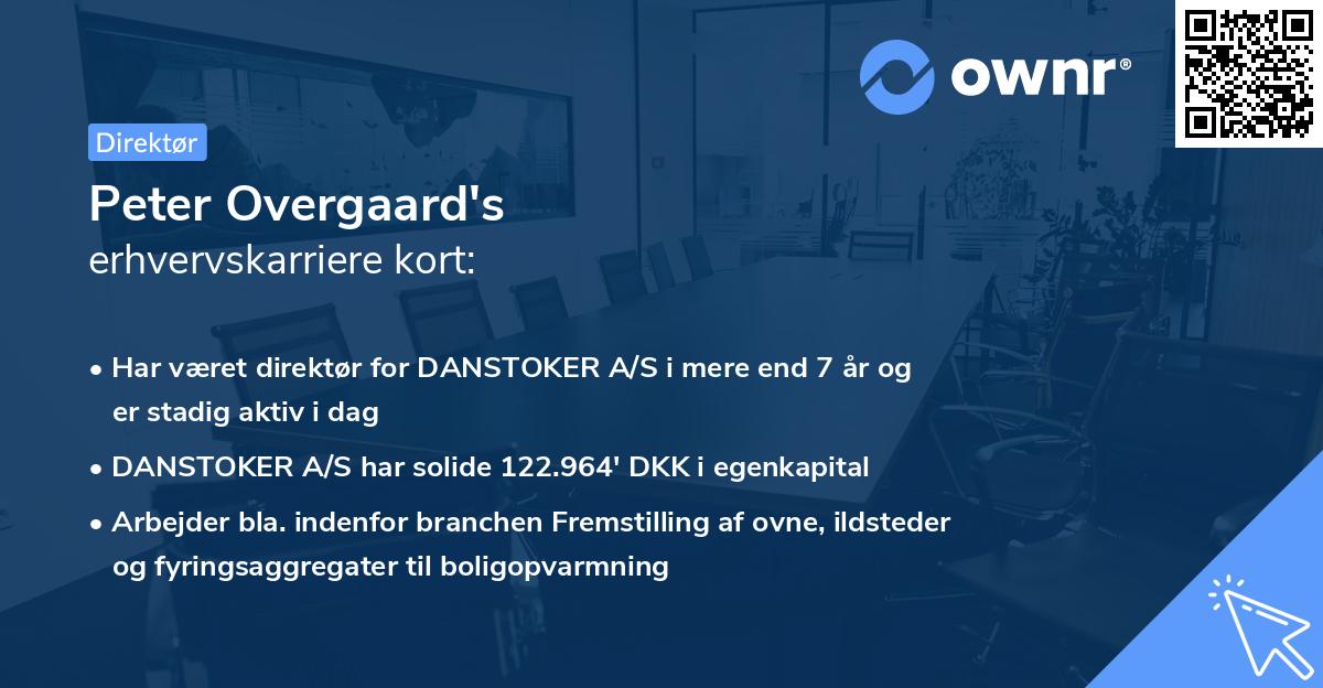 Peter Overgaard's erhvervskarriere kort