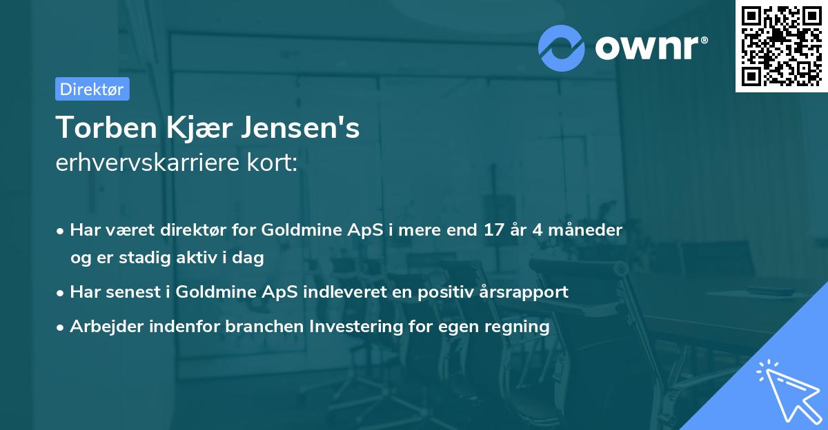 Torben Kjær Jensen's erhvervskarriere kort