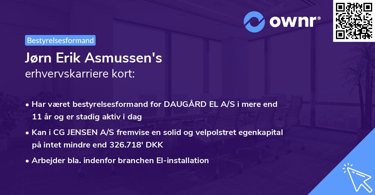 Jørn Erik Asmussen's erhvervskarriere kort