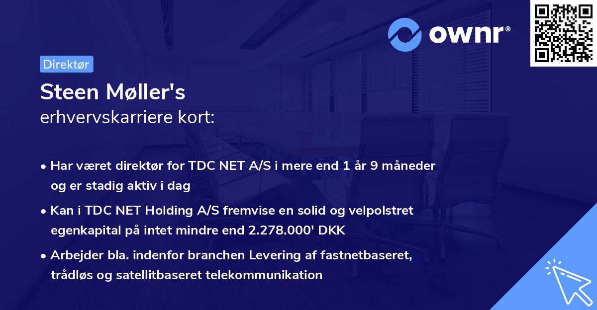 Steen Møller's erhvervskarriere kort