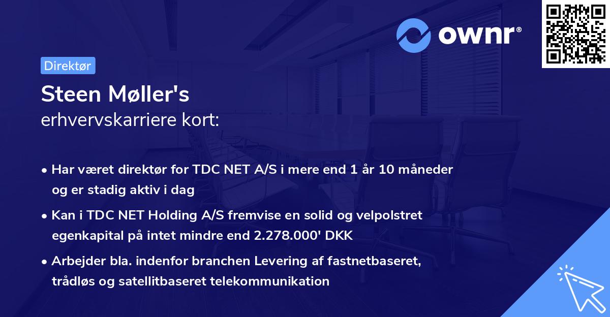 Steen Møller's erhvervskarriere kort