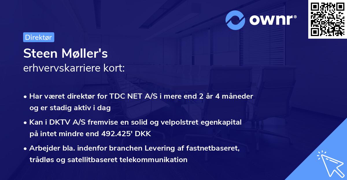 Steen Møller's erhvervskarriere kort